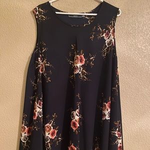 Women’s One Size Plus “Highness” brand mini dress/ oversized sleeveless shirt